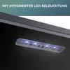 Close-up of an integrated LED lighting strip on a black appliance. Produktbild-Vorschau