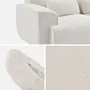 sweeek - 2-Sitzer-Sofa mit Teddy Bouclé-Bezug - Creme Produktbild-Vorschau 3