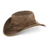 Buffalo Bill Herren Damen Western Cowboy Leder Hut Vintage Produktbild-Vorschau 1