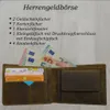 Portemonnaie Büffelleder dreifach Naht Herren Brieftasche Produktbild-Vorschau 2