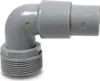 90° Winkeldruckschlauchtülle grau AG 11/2 Zoll x 38/32 mm Produktbild-Vorschau 1