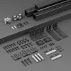 122cm/4FT Bifold Schiebetürbeschlag Box Rail Kastenschiene Produktbild-Vorschau 5
