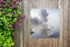 Gartenposter - 50x50 cm - Schwäne im Yamnaka See  - Produktbild-Vorschau 6