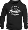 Hoodie Herren College Style Schriftzug Oldschool Vintage Produktbild-Vorschau 2