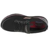 A top-down view of a black Skechers sneaker with rose gold accents. Anteprima dell’immagine prodotto