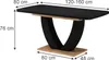 Table de salle à manger Vicco Fenaro Noir/Chêne de force Voir les images du produit 2