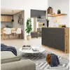 Kommode AKORD K160 Eiche Artisan 160 cm 2 Türen 4 Produktbild-Vorschau 7