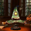 Halloween-heksenhoed lamp – 30 cm, warmwitte LED, USB, Productafbeelding-voorbeeld 1