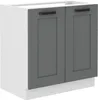 Waschbeckenunterschrank LAILI – Breite 80 cm, Grau / Weiß Produktbild-Vorschau 1
