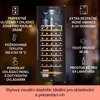 Klarstein vinotéka, slim, 1 zóna, skleněné dveře, UV Náhled obrázku produktu 2