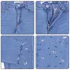 Bequeme Slim-Fit-Jeanshose für Mädchen mit Strasssteinen Produktbild-Vorschau 4