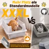 Edelstahl Katzenklo XXXL 71 x 51 x 30 cm offen, hoher Rand Produktbild-Vorschau 3