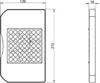 Technical drawing of a product with dimensions. Náhled obrázku produktu