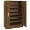 vidaXL Schuhschrank Räuchereiche 60x35x92 cm Holzwerkstoff Produktbild-Vorschau 1