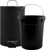 MSV Treteimer - Metall - schwarz - 3 Liter - 17 x 25 cm Produktbild-Vorschau 3