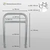 2 x Fahrradanlehnbügel 78 x 115 cm Stahl feuerverzinkt Ø 60 Produktbild-Vorschau 2