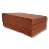 A brown foldable mattress on a white background. Podgląd zdjęcia produktu