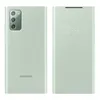 A product shot showing the front and back of a green Samsung Galaxy Note 20 flip case. Náhled obrázku produktu