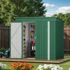 BEALIFE Kovová záhradná búda 195x130x180 cm s podstavcom a Náhľad obrázku produktu 8