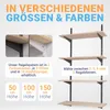 BOOMET Wandregal Metall mit Boden · Regal in 50 Varianten · Produktbild-Vorschau 2