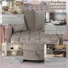 Collage of different usage scenarios for a modular sofa, including living room, guest room, study, and office. Produktbild-Vorschau