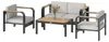Outsunny Gartenmöbel Set Aluminium Sitzgruppe für 4 Produktbild-Vorschau 1
