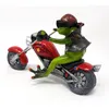 Dekofigur Frosch auf rotem Motorrad Biker Frosch L. 22cm Produktbild-Vorschau 3