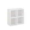 KOMTO Bücherregal Weiß – Regal mit 4 Fächern, Würfelregal, Produktbild-Vorschau 8