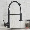Küchenarmatur Schwarz 360° Wasserhahn Ausziehbar Brause Produktbild-Vorschau 4