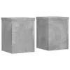 vidaXL Pflanzenständer 2 Stk. Betongrau 15x15x20 cm Produktbild-Vorschau 1