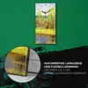 Wanduhr Leinwand Bild Uhr Geräuschlos 30x60 Landschafts Produktbild-Vorschau 5