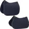 Two navy blue horse saddle pads are shown against a white background. Produktbild-Vorschau