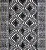 Läufer NOLY GRAU 100x300 cm Kurzflor Designer Teppichläufer Produktbild-Vorschau 3