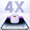 A white USB-C charger with 'PD' marking is placed on top of a smartphone screen, with large '4X' text in the background. Anteprima dell’immagine prodotto
