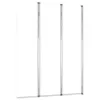 A product shot of a shower enclosure with transparent glass and silver frames. Produktbild-Vorschau