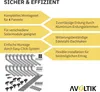 Halterung Bitumendach Montageset mit schwarzen Klemmen Dach Produktbild-Vorschau 8