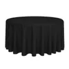 Tischdecke Rund 230 cm Weiß Unifarben Polyester Produktbild-Vorschau 1