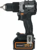 A Dewalt cordless drill with a battery pack attached, shown against a white background. Voir les images du produit