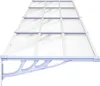 vidaXL Türvordach Grau und Transparent 396x90 cm Produktbild-Vorschau 4