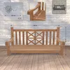 Schaukelbank TABEL - Holz Teak 120x70x61 cm | Hängebank Produktbild-Vorschau 7