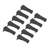 A collection of black belt clips arranged in a diagonal pattern on a white background. Voir les images du produit