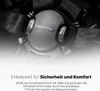Close-up of a stroller buckle with brand name and descriptive text. Produktbild-Vorschau