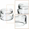 A collage of images showing a clear glass jar from different angles, highlighting its texture and details. Produktbild-Vorschau