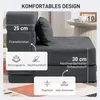 HOMCOM 3 in 1 Schlafsessel, klappbares Schlafsofa mit Produktbild-Vorschau 5