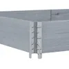 vidaXL Paletten-Aufsatzrahmen 3 Stk. Grau 150x50 cm Produktbild-Vorschau 5