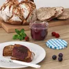 WELLGRO Einmachgläser blau kariert 230ml mit Schraubdeckel Produktbild-Vorschau 5