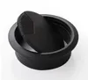 A black cable grommet with its lid open, shown against a white background. Podgląd zdjęcia produktu