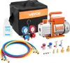 VEVOR Vakuumpumpe mit Manometer, 4,5 CFM 127 L/min, 250 W Produktbild-Vorschau 1