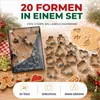 20x Ausstecher Weihnachten & Advent Motive Set - Produktbild-Vorschau 4