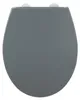 WC-Sitz mit Wandpuffer WENKO, 37 x 44,5 cm, grau Produktbild-Vorschau 3